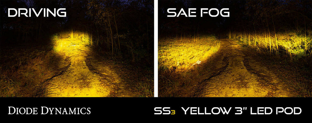 SS3 Pro Yellow SAE Fog Worklight Pair A95913