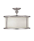 Polished Nickel 3 Light Semi-Flush K273