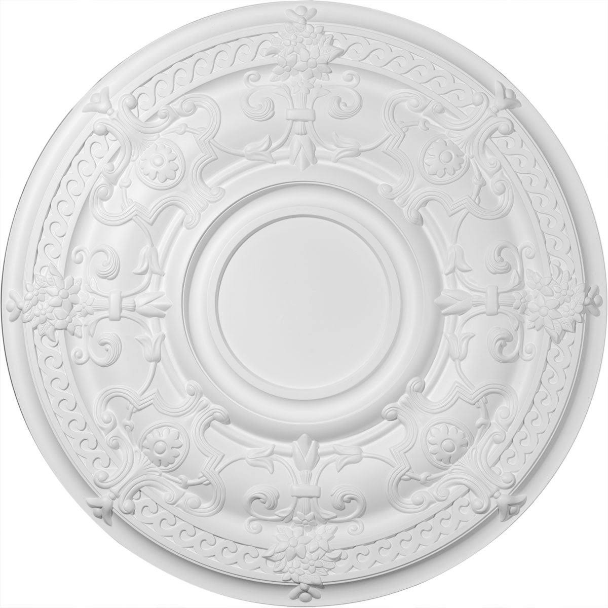 Dauphine Ceiling Medallion, Hand-Painted Cloud Burst Crackle L42172