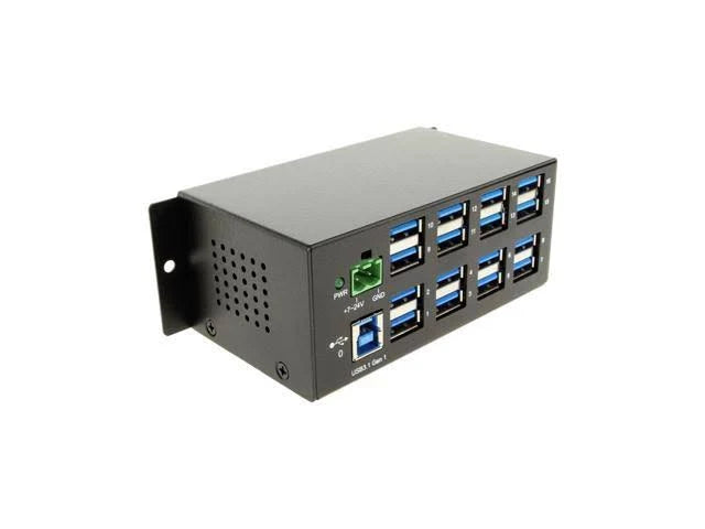 16-Port USB 3.2 Gen1 DIN Rail Mount Y123