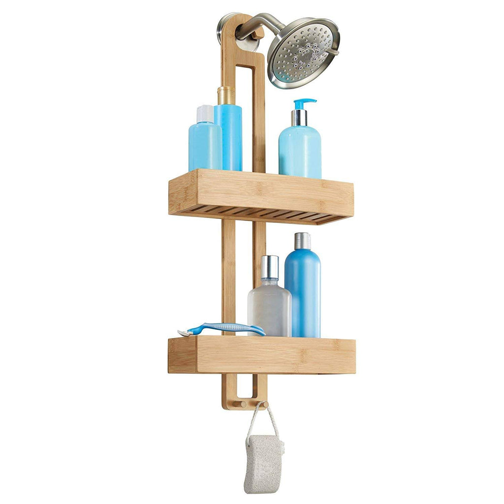 Natural Bamboo Bathroom Shower Caddy Q758074