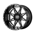 Gloss Black Milled 20x9 Wheel L7520