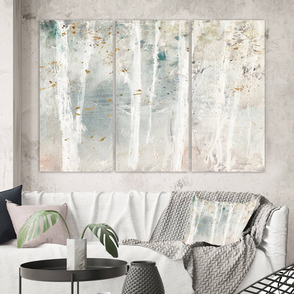 Woodland Walk Into The Forest Canvas Artwork Print - 60 in. Wide x 40 in. High - 3 Panels G57092