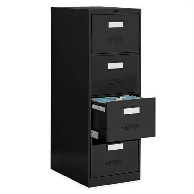 4 Drawer Vertical Metal File Cabinet Light Grey F737022