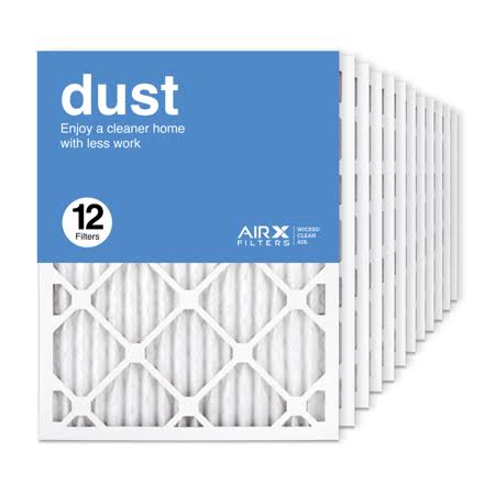 16.37x21.5x1 MERV 8 Pleated Air Filter Box of 12 N2765