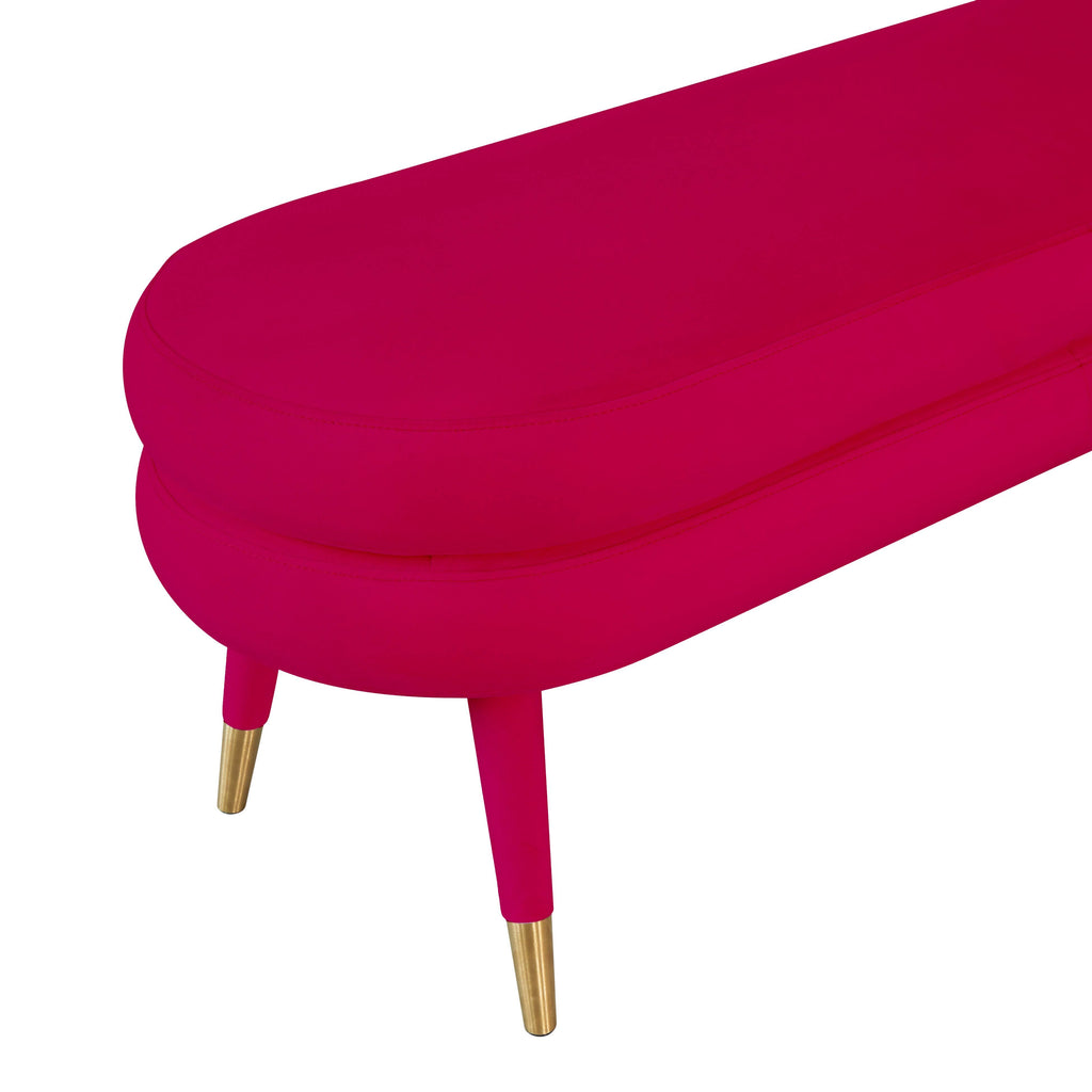 Pink Velvet Bench J2583