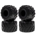 Black Rubber Car Tires 4PCS 72*49mm D6586