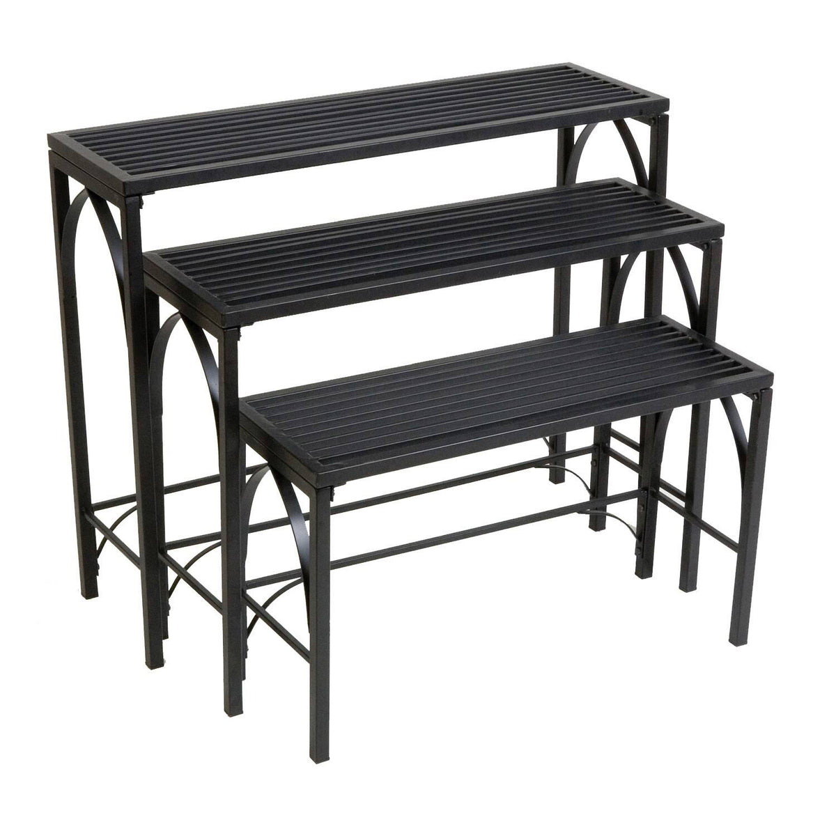 3PC Nesting Plant Stand Blk A932734
