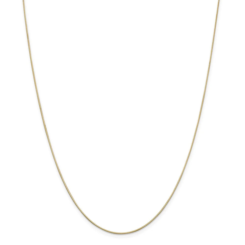 14kt Yellow Gold Octagonal Snake Chain 20 inch Lobster Clasp O262042