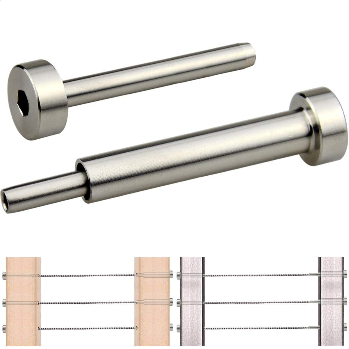 20 Pairs 1/8 T316 Stainless Steel Cable Railing Kit K6283