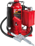 12 Ton Pneumatic Air Hydraulic Bottle Jack with Manual Hand Pump L652700