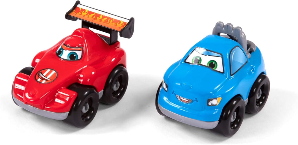 Dual Lane Kids Race Car Track with 2 Toy Race Cars F50161