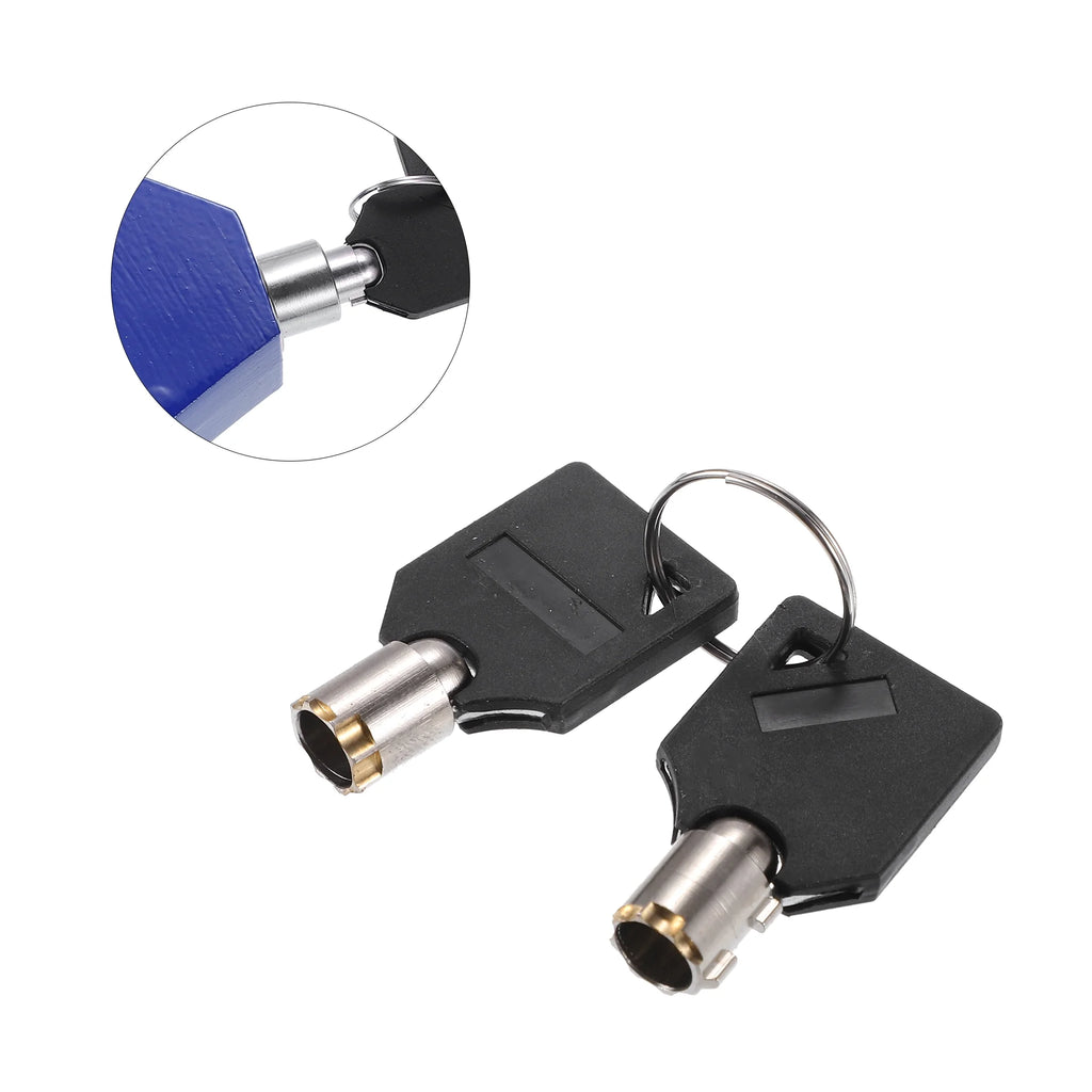 Blue Motorcycle Handlebar Throttle Security Lock A49448