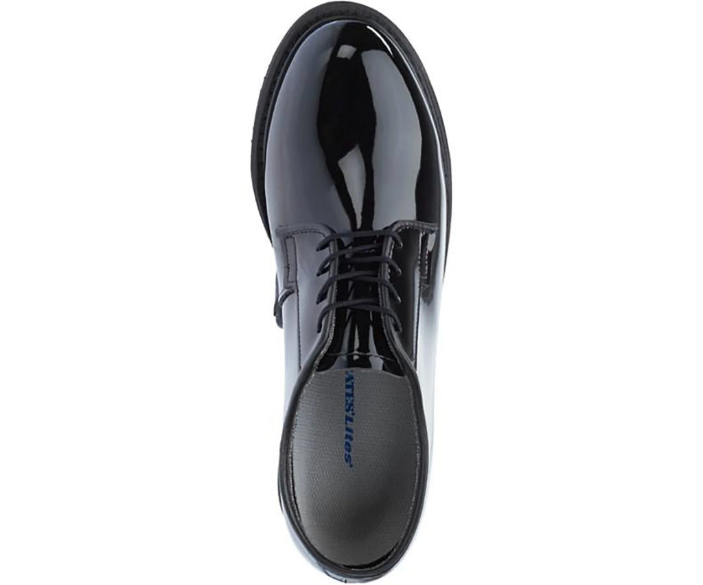 Black High Gloss Oxford Shoe 9 2E US Extra Wide H3243