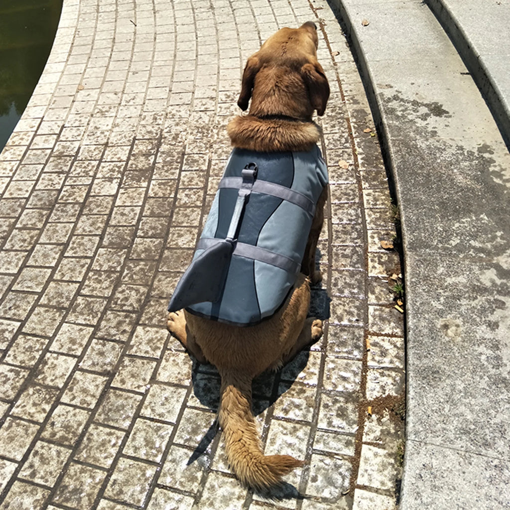 Dog Life Jacket Shark Swimsuit Vest Safety Wear T650