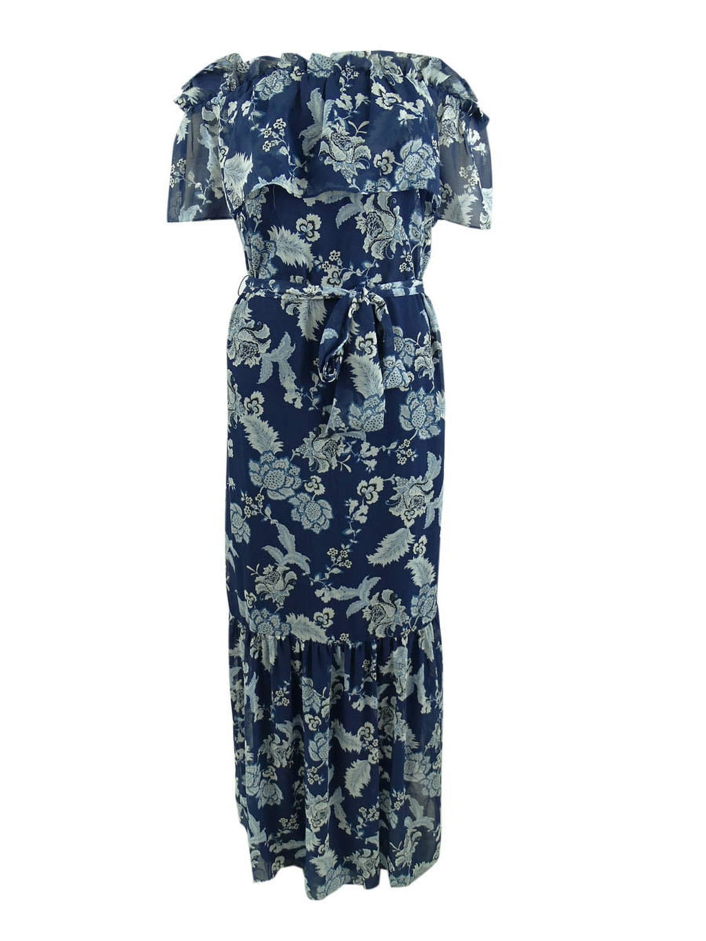 Floral Off-the-Shoulder Maxidress D151