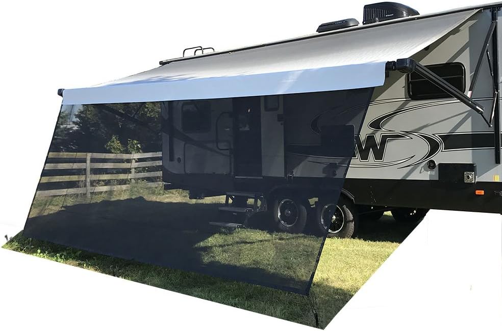Brown Screen Sunshade Complete Kits Motorhome Camping Trailer Canopy Shelter V79543