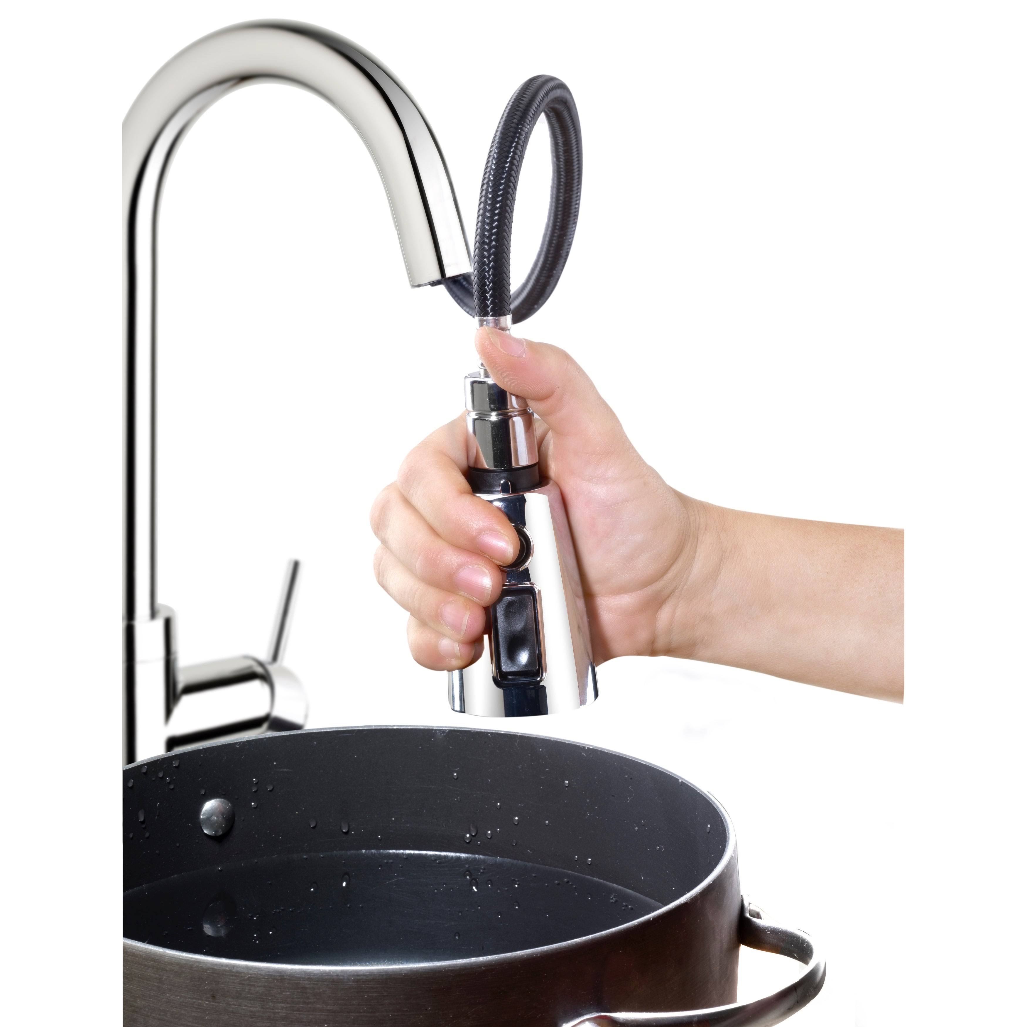 Polished Chrome Pull-Down Kitchen Faucet G6690