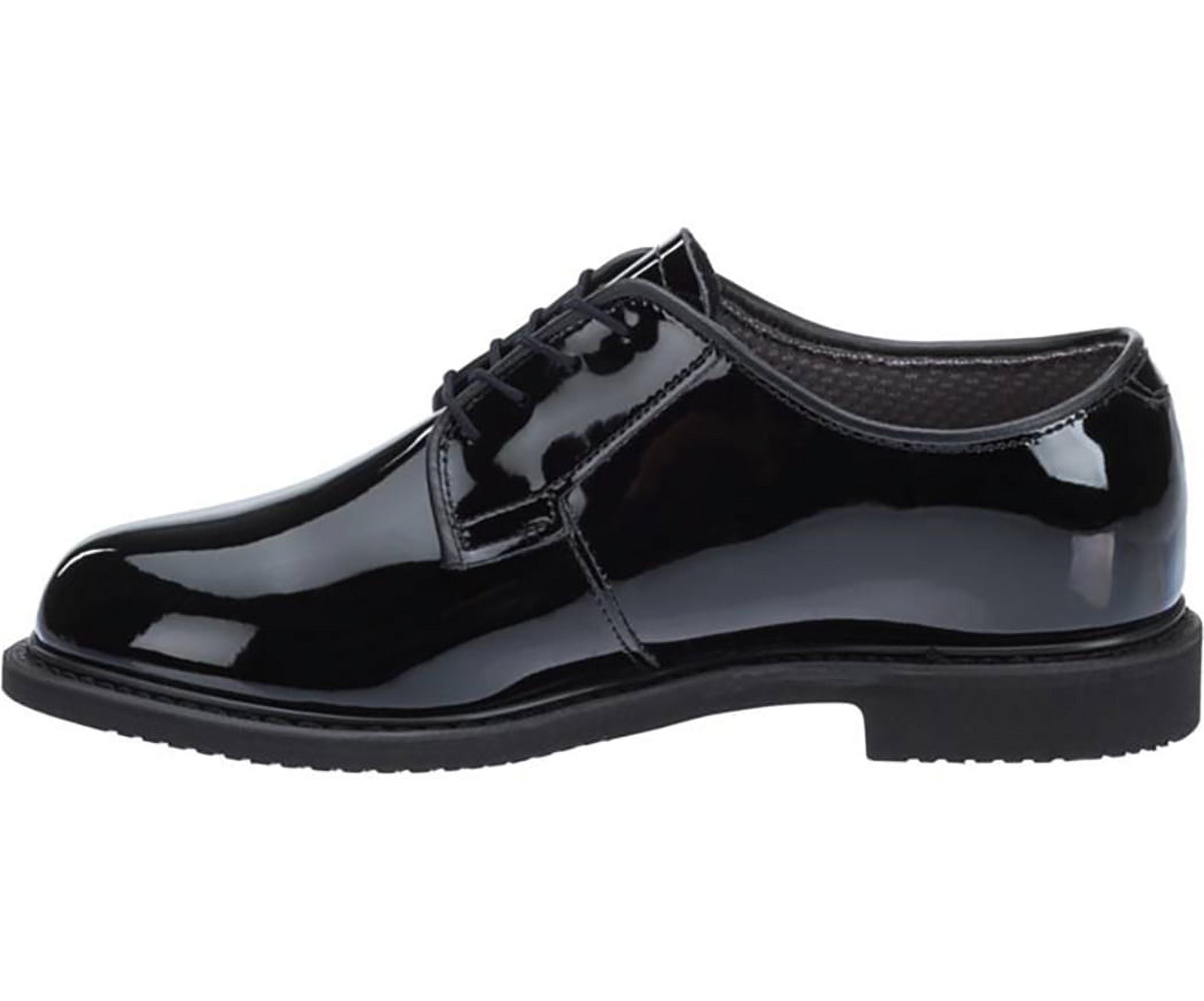Black High Gloss Oxford Shoe 9 2E US Extra Wide H3243
