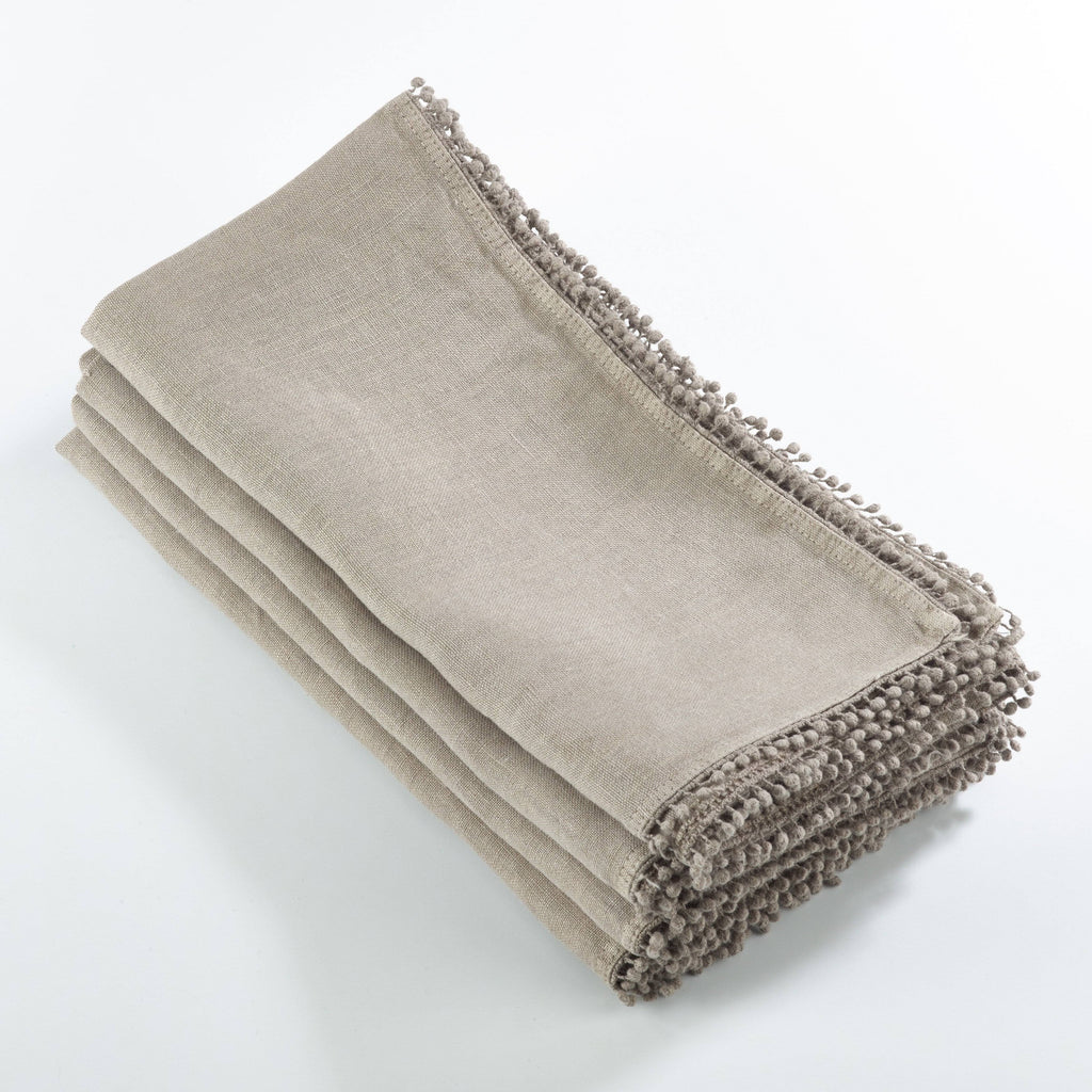 Pink 100% Linen Table Napkins Set of 4 J295