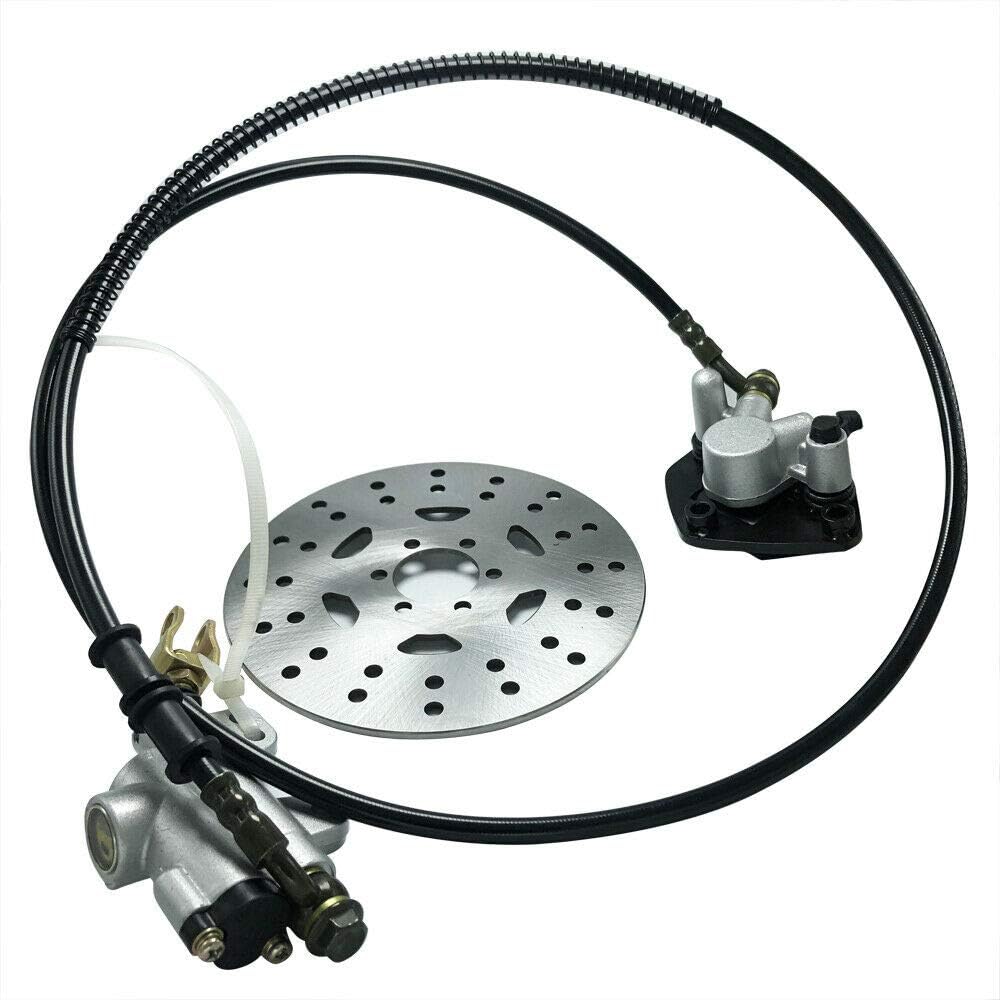 Rear Hydraulic Brake Caliper Assembly and Disc Rotor Kit Pack of 2 W24485
