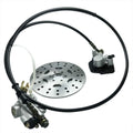 Rear Hydraulic Brake Caliper Assembly and Disc Rotor Kit Pack of 2 W24485