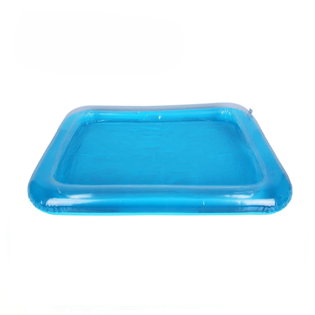 Blue Inflatable Sandbox Sand Toy Tray Y3875
