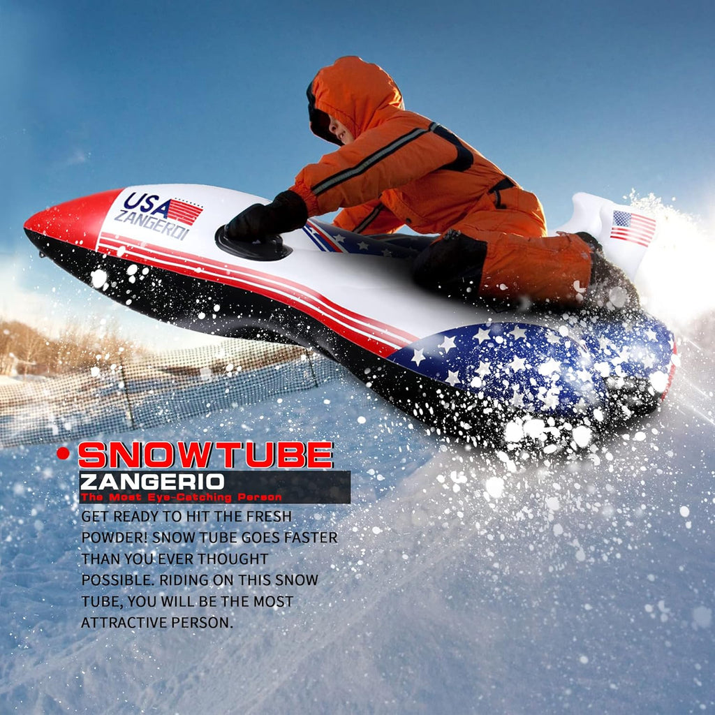Heavy Duty Inflatable Snow Sled Pack of 2 Z178974