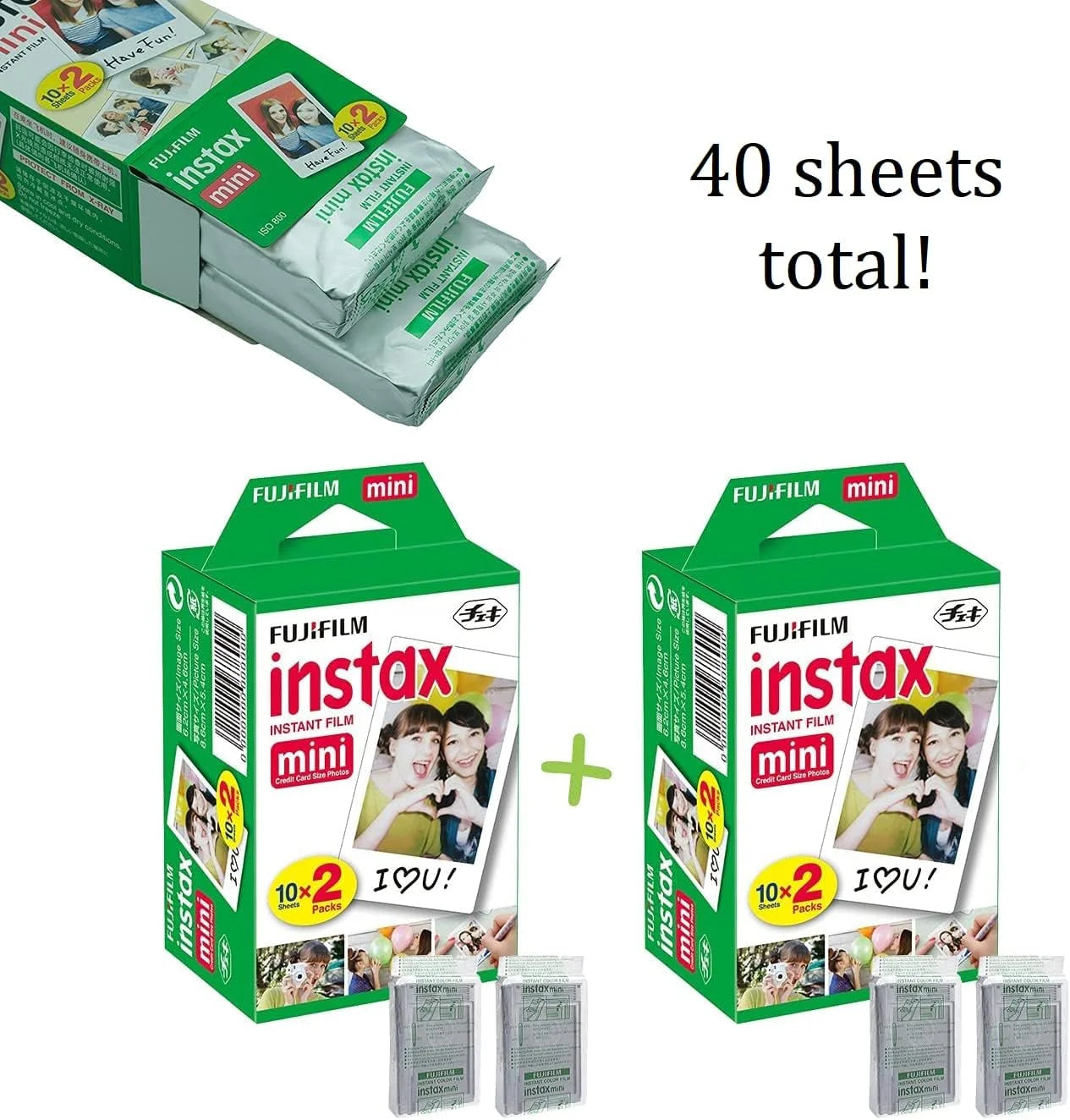 Charcoal Gray Instant Camera with 40 Film Sheets G320035