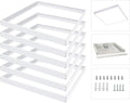 2x2 FT Surface Mount Kit for LED Flat Panel Light - Aluminum 24x24 inch Ceiling Frame Kit E606415