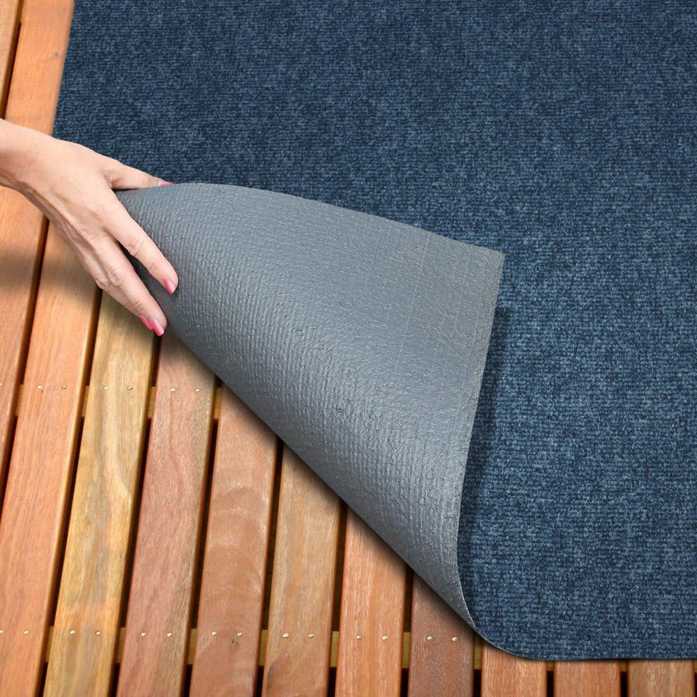Indoor Outdoor Carpet with Rubber Marine Backing - Blue - 6 Feet x 50 Feet S9232
