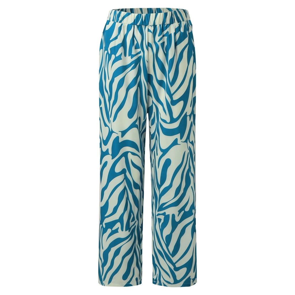 Womens Tracksuit Sweatsuit Set Long Sleeved Print Trouser Suit D808516