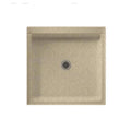 Solid Surface Center Drain Shower Base, 42-in L x 42-in H x 5.5-in H M89292