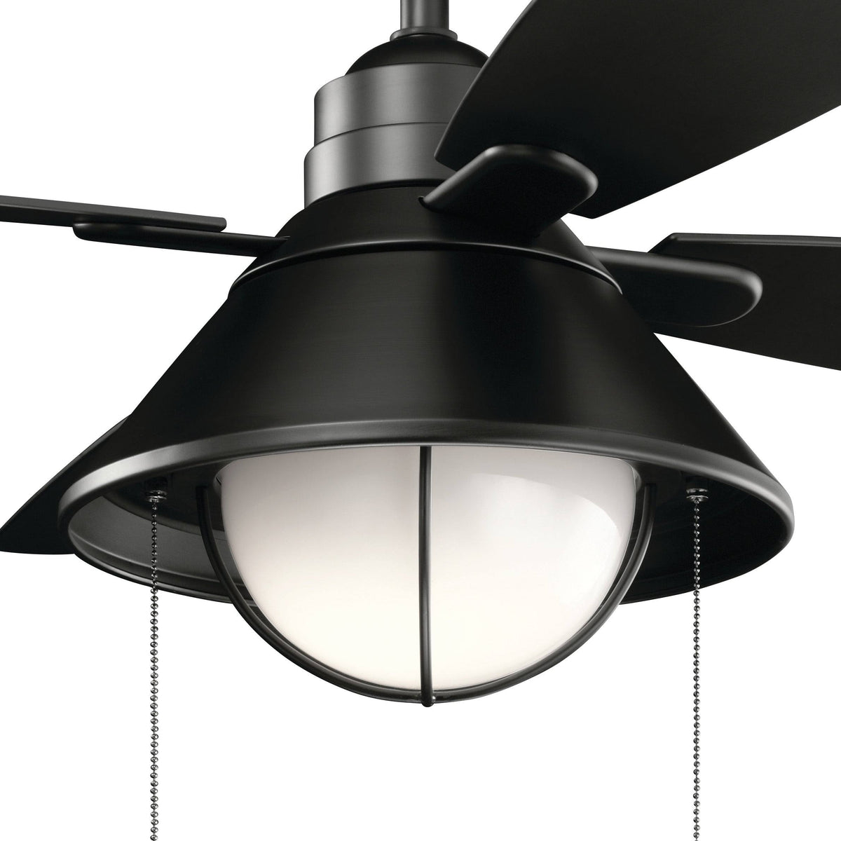 Satin Black LED Ceiling Fan S11084