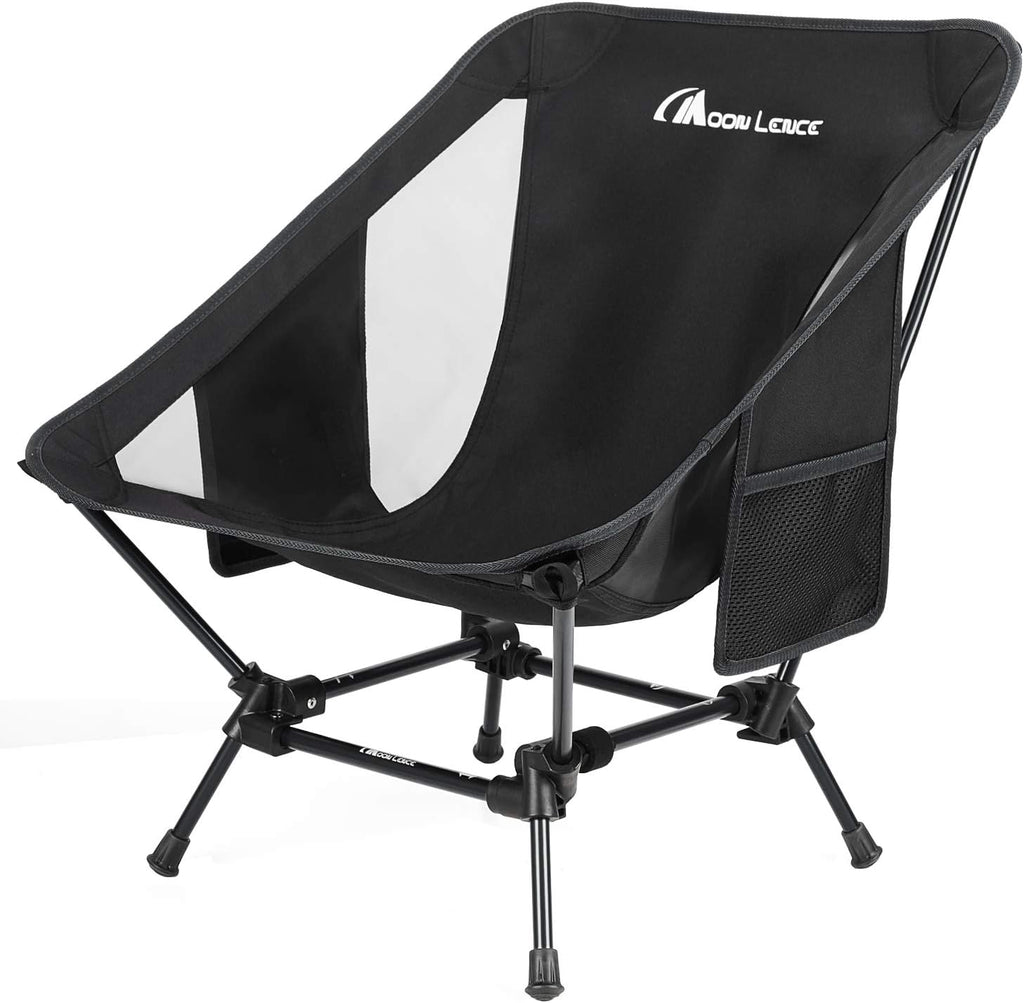 Compact Portable Folding Camping Chair with Side Pockets H520446