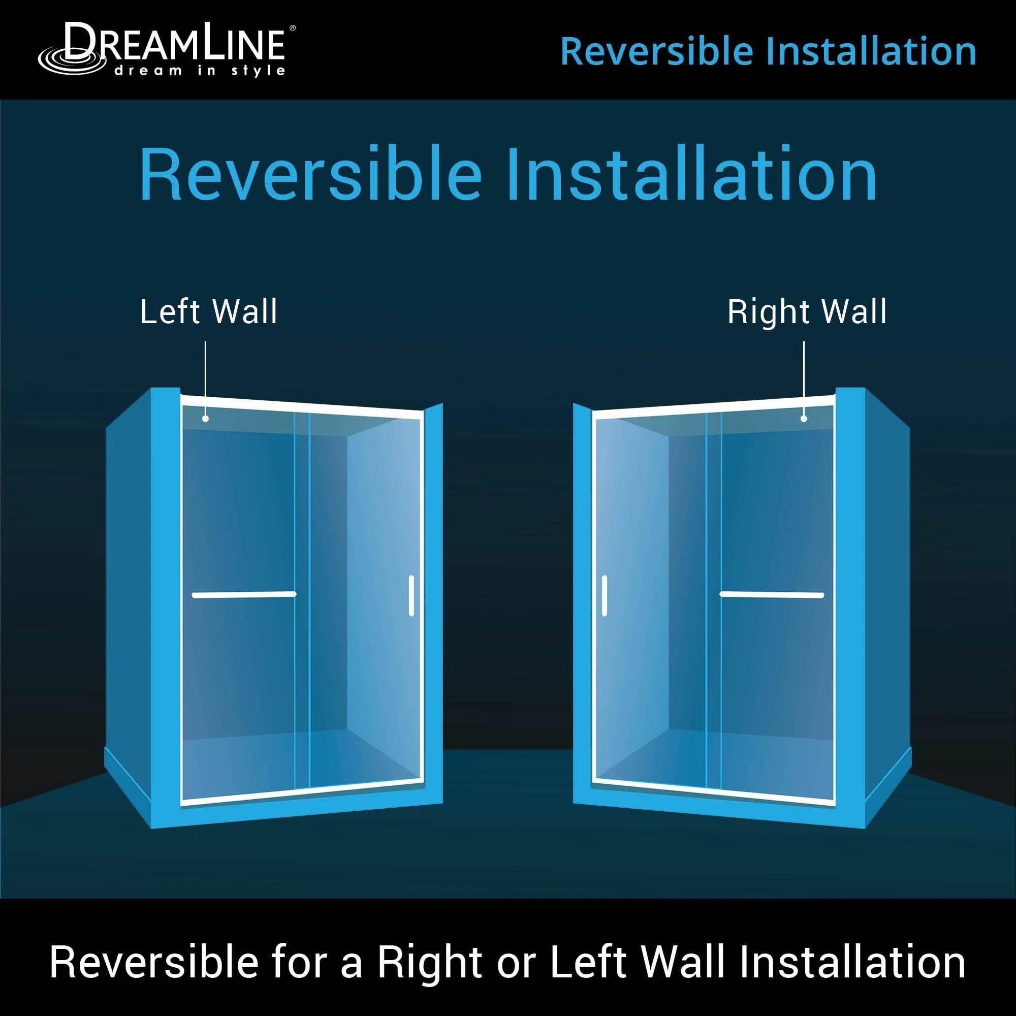 Sliding Shower Door and Shower Base Left Drain M873397