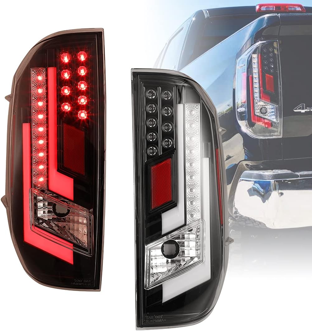 Tail Lights for Toyota Tundra 2014-2020 Clear Lens Red A61903