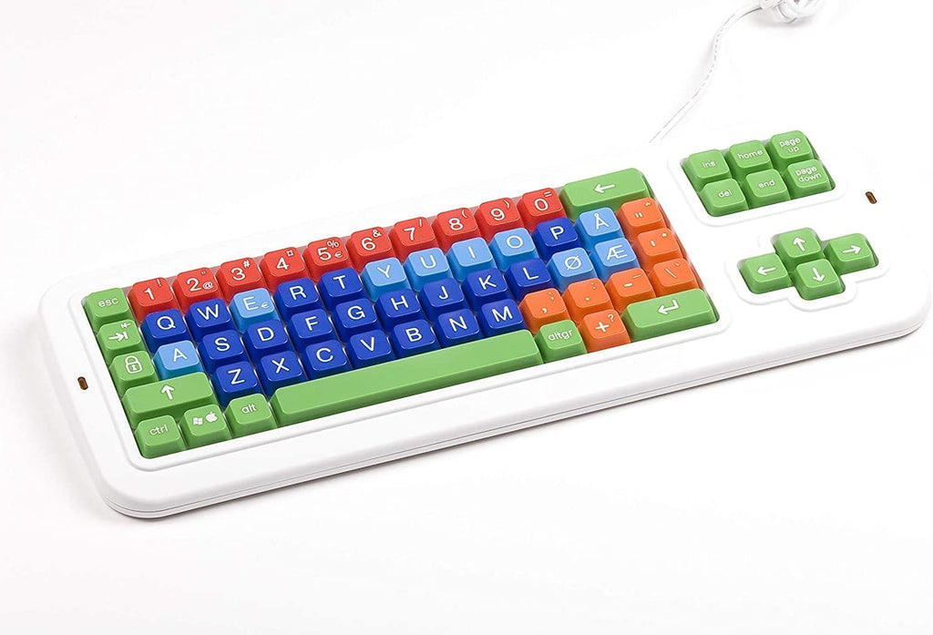 Norwegian Computer Keyboard with White Lettering P47265