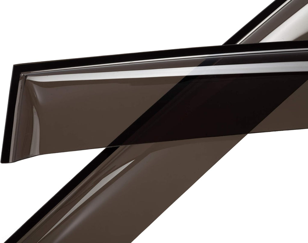 4 Pieces Tape-on Side Window Deflectors for Ford Fiesta Sedan H41801