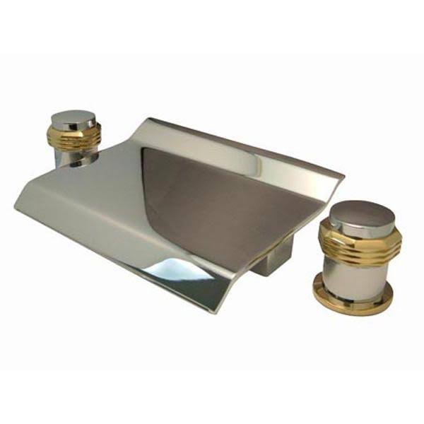 Polished Brass Waterfall Roman Tub Filler L19913