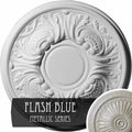 Hand-Painted Flash Blue Ceiling Medallion F754538