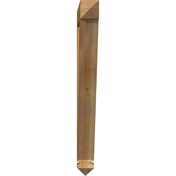 Traditional Arts u0026 Crafts Rough Sawn Bracket, Western Red Cedar O771