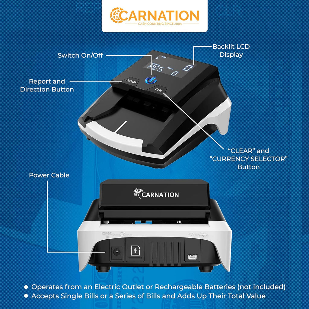 Automatic Counterfeit Bill Detector with Ultraviolet, Magnetic Ink, IR Technology L713601