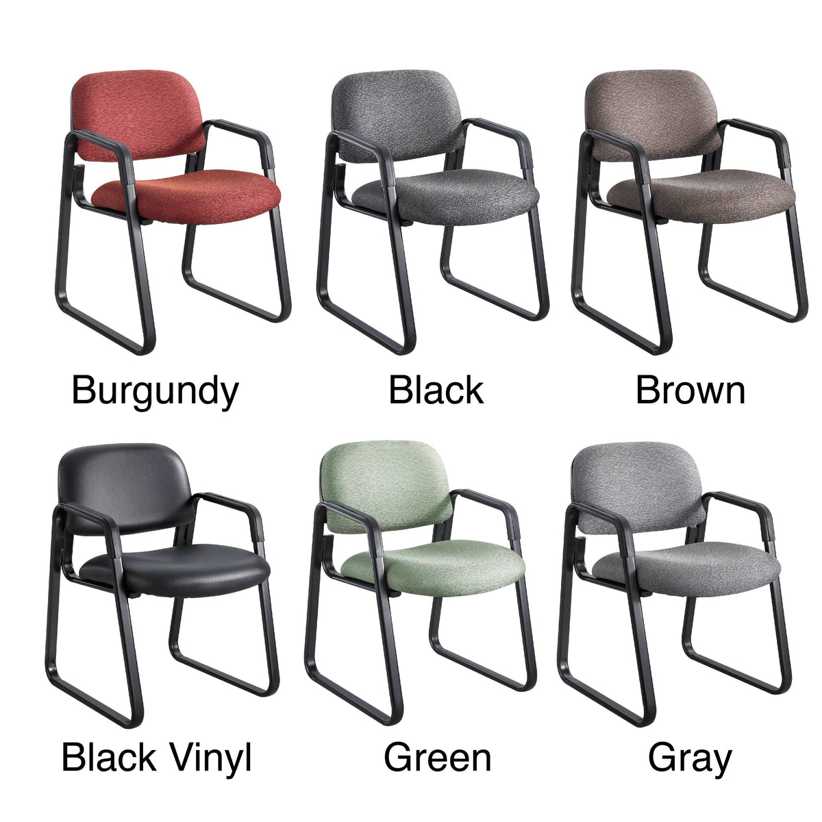Brown Sled Base Guest Chair Z561