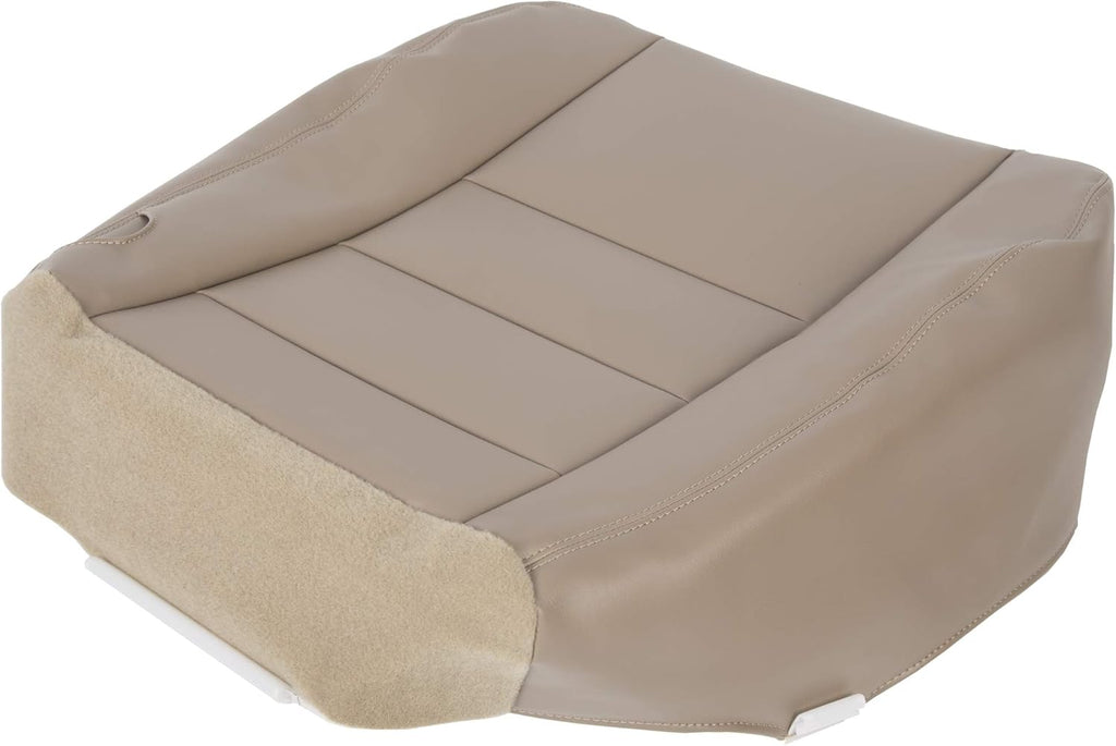 Tan Leather Bottom Seat Cover Pack of 2 I1253