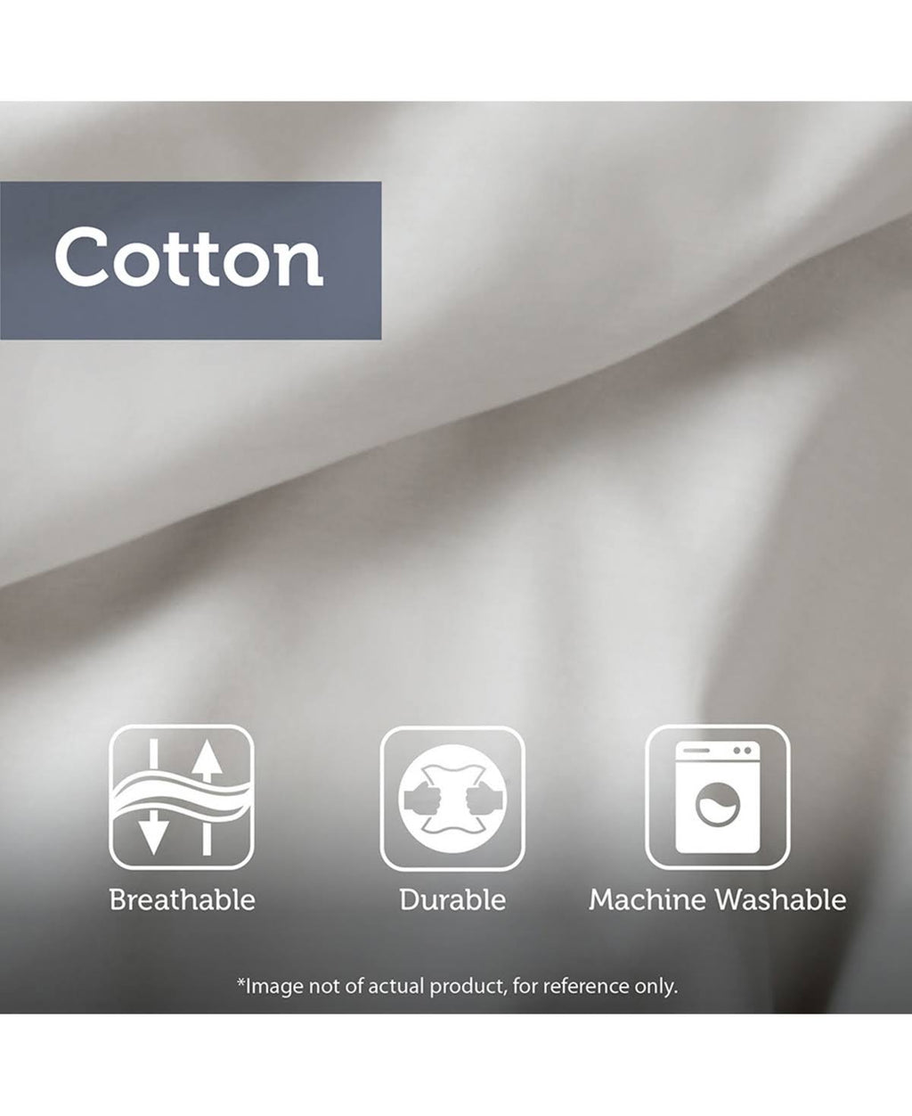 3 Piece King/Cal King Grey Cotton Duvet Cover Set X4843