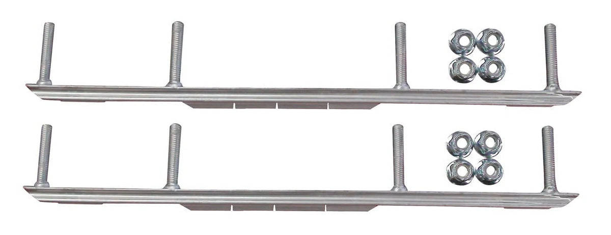 Green MTX Snowmobile Skis with 6" Shaper Bars Complete Kit X755563