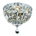 Chrome Four-Light Flush Mount Fixture H1552