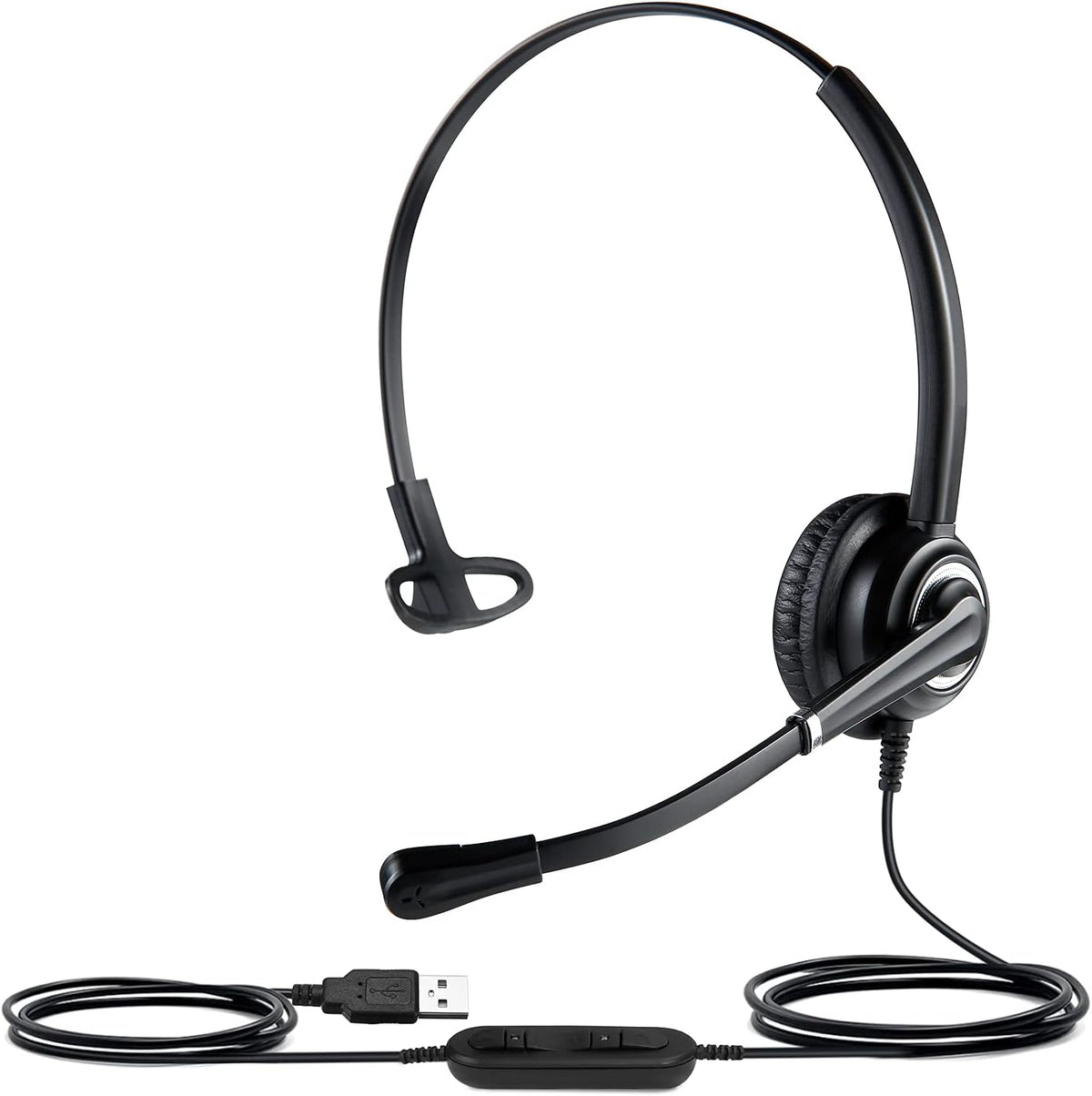 USB Headset with Mute Button and Noise Isolation Microphone, Pack of 2 W858054