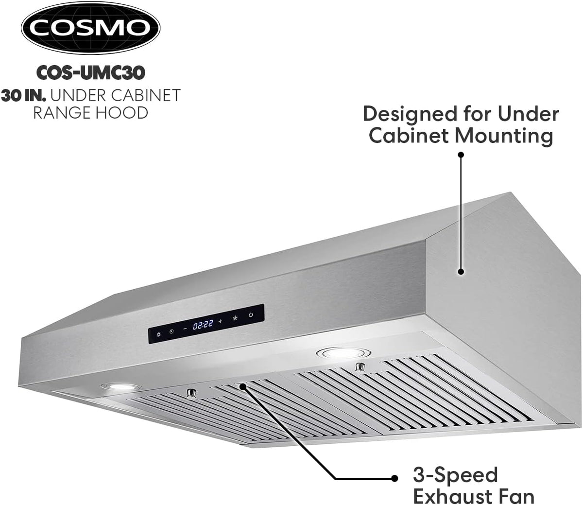 30 in. Under Cabinet Stainless Steel Range Hood T90388